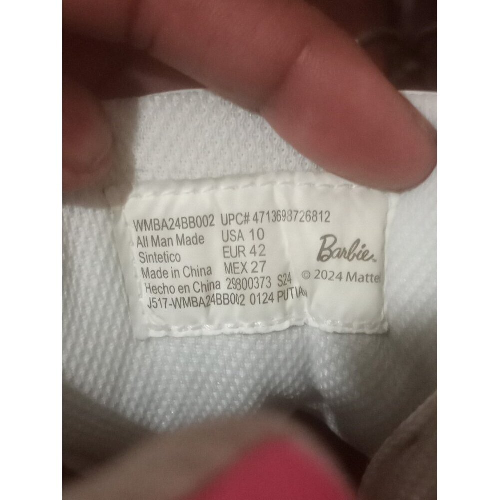 Women’s SIZE 10 BY MATEL PINK Barbie By Mattel Women's Casual Court Sneakers - Picture 2 of 13